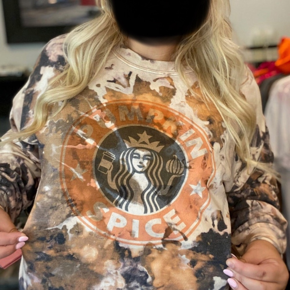 Starbucks pumpkin spice logo sweater